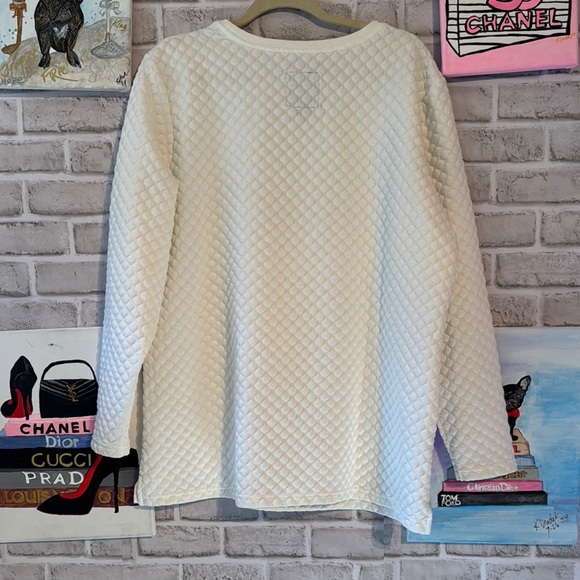 2 for $20 Lake Girl White Quilted Long Sleeve Top 2XL - Picture 4 of 4